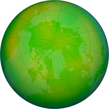 Arctic ozone map for 2001-06